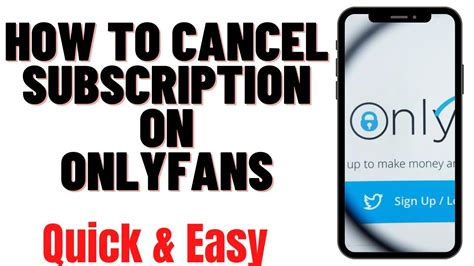 how to cancel a subscription on onlyfans|How to Cancel Your OnlyFans Subscription